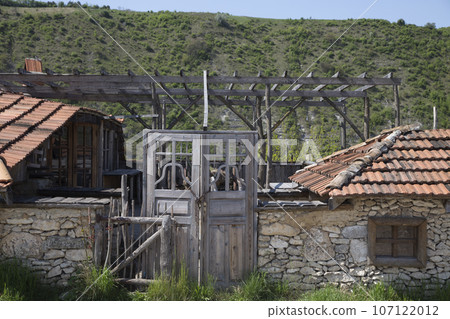 An abandoned farm in a Moldovan village. 107122012