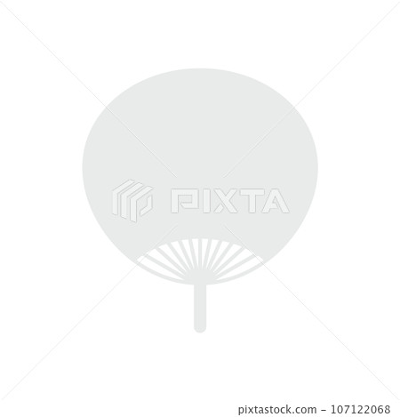 Simple fan template - Image material for summer accessories and promotional goods 107122068