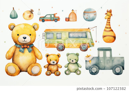 Cute baby toys 107122382