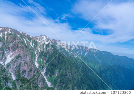 [山素材]唐松山的夏季登山風景[長野縣] 107123800