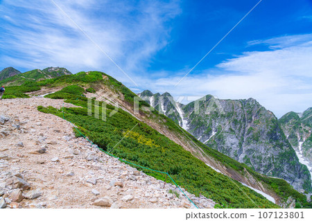[山素材]唐松山的夏季登山風景[長野縣] 107123801