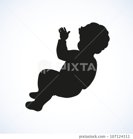 Vector illustration. Baby Vector illustration. Baby 107124311