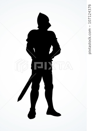 Knight. Vector drawing Knight. Vector drawing 107124376