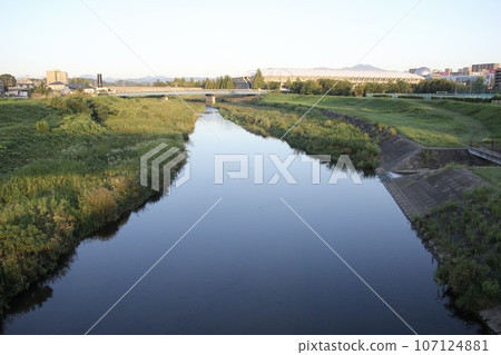 Nanakita River in the early morning Nanakita River in the early morning 107124881