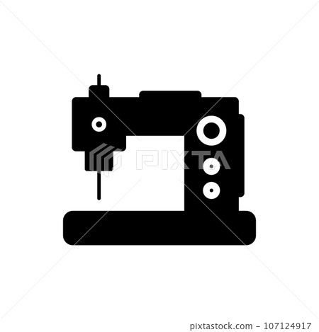 Sewing machine icon. 107124917