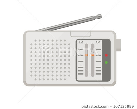 便攜式收音機的插圖 便攜式收音機的插圖 107125999