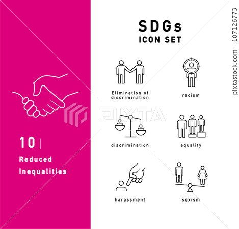 SDGs line icon set SDGs line icon set 107126773