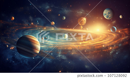 Space background with nebula and stars. High quality photo Space background with nebula and stars. High quality photo 107128092