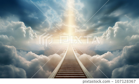 The Road to Heaven for Religious People. High quality photo 107128367