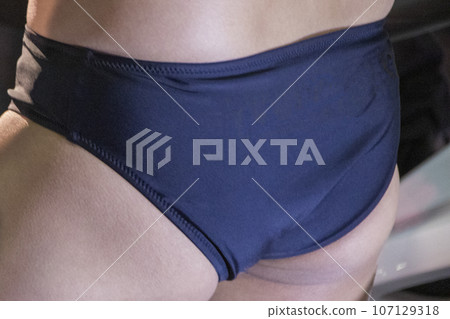 Hip part of women's swimwear Hip part of women's swimwear 107129318