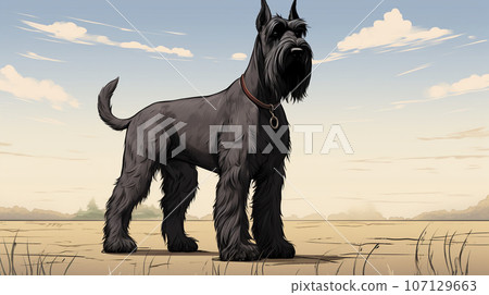 AI created giant schnauzer AI created giant schnauzer 107129663