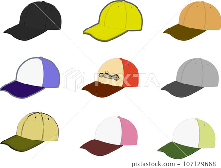 Camping (hat) illustration set 107129668