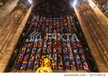 Milan Cathedral stained glass 107130018