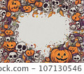 Halloween illustration with copy space 4700 x 3500 pixels 107130546