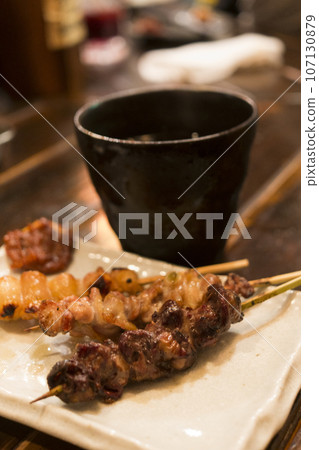 Yakitori and shochu 107130879