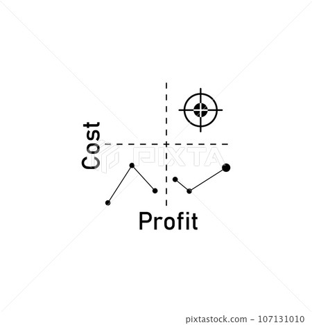 quadrant concept diagram logo illustration quadrant concept diagram logo illustration 107131010