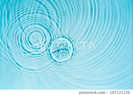 Transparent blue water surface with ripples Transparent blue water surface with ripples 107131130