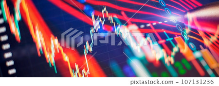 Charts of financial instruments with various type of indicators including volume analysis for professional technical analysis Charts of financial instruments with various type of indicators including volume analysis for professional technical analysis 107131236