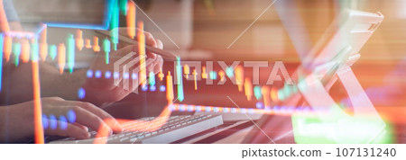 Market Analyze. Candle stick graph chart of stock market investment trading. Market Analyze. Candle stick graph chart of stock market investment trading. 107131240
