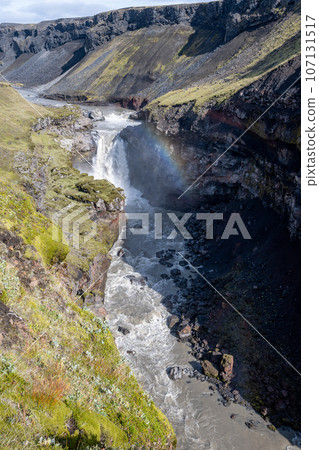 Markarfjotsgljufur Canyon in Fjallabak Nature Reserve in Iceland highlands. 107131517