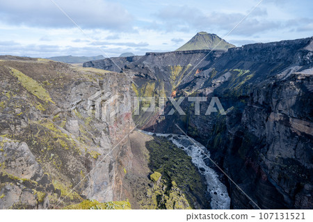 Markarfjotsgljufur Canyon in Fjallabak Nature Reserve in Iceland highlands. Markarfjotsgljufur Canyon in Fjallabak Nature Reserve in Iceland highlands. 107131521