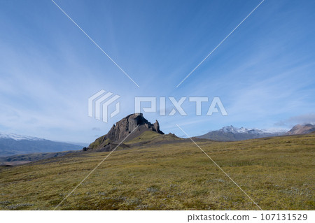 Einhyrningur - Unicorn - Mountain in Fjallabak Nature Reserve, Iceland. 107131529