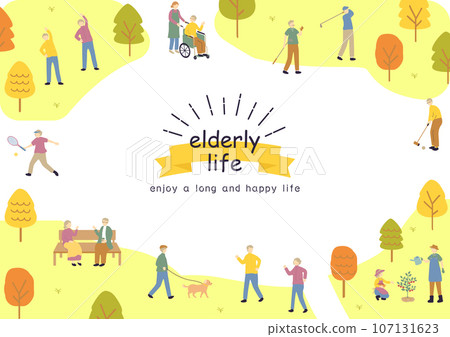 people enjoying their retirement 107131623