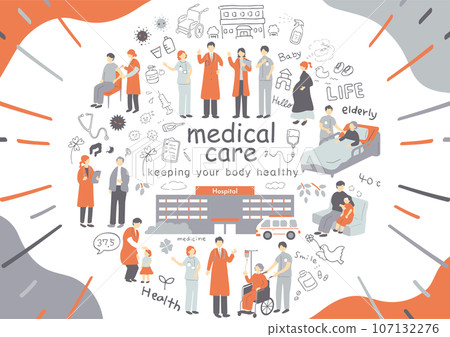 Medical staff hospital material collection 107132276