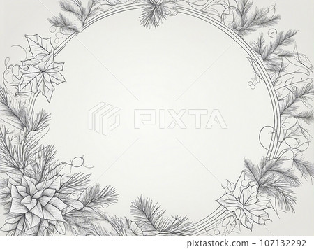 Frame that can be used for Christmas 107132292