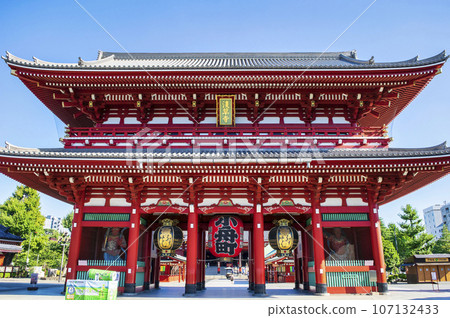 Asakusa, Tokyo Sensoji Temple Hozomon 107132433