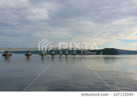 Notojima Bridge in the morning Notojima Bridge in the morning 107132695