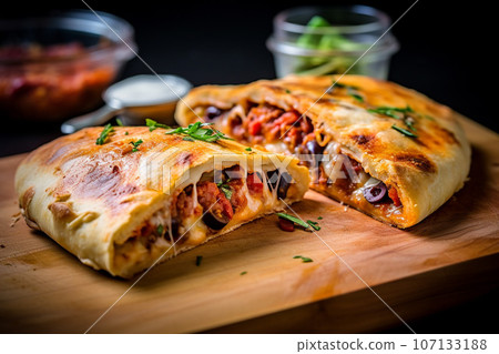 新鮮出爐的餡餅,配料豐富:人工智慧生成的圖像 新鮮出爐的餡餅,配料豐富:人工智慧生成的圖像 107133188