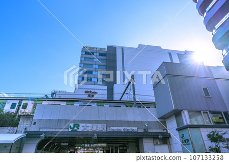 Tokyo cityscape in Japan overlooking Otsuka Station etc. 107133258