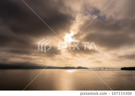Ishikawa Prefecture, Nanao City, Travel, Wakura Onsen, Notojima Ohashi Bridge, Nature, Summer, Bay, Sea, Sky, Coast, Sightseeing, Accommodation, Sea of Japan, Hokuriku 107133300