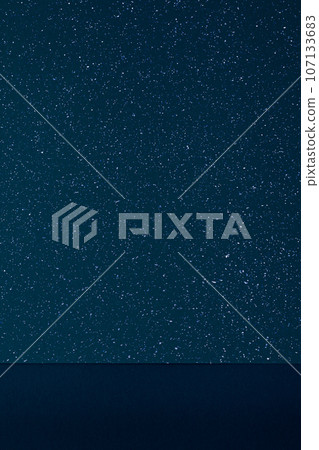 Paper background night image starry sky and horizon 107133683