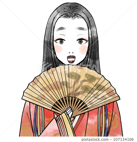 平安時代的女貴族露出黑牙 107134106