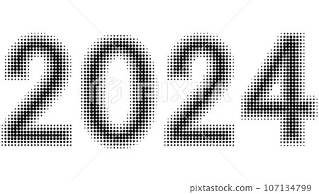 2024 new year halftone number font effect, 2024 halftone 24 2024 new year halftone number font effect, 2024 halftone 24 107134799