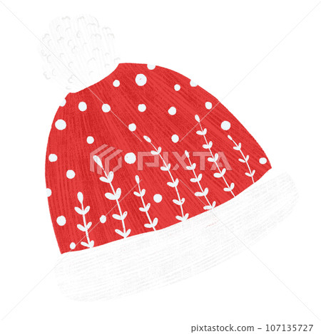 illustration of a red hat 107135727