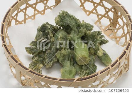 Tempura of cod sprouts 107136493