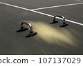 close-up. dumbbells 107137029