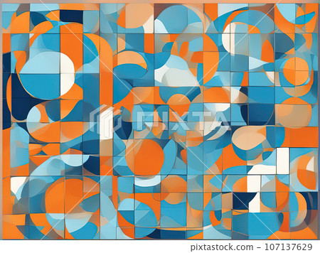 Abstract geometric texture background Mosaic  Abstract geometric texture background Mosaic  107137629