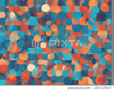 Abstract geometric texture background Mosaic  107137637
