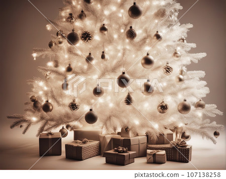 Christmas tree in Analog film 107138258