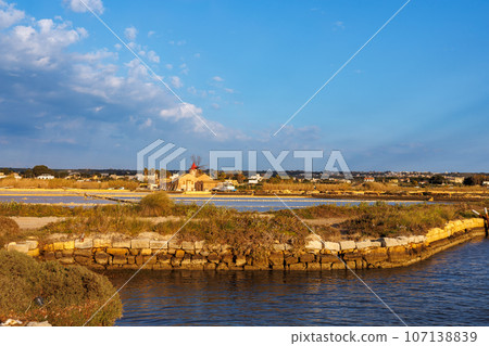 Saline Della Laguna near Marsala, Sicily 107138839
