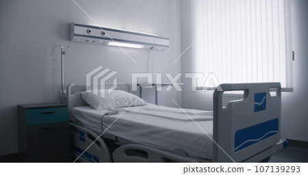 Comfortable beds and modern equipment in medical facility Comfortable beds and modern equipment in medical facility 107139293