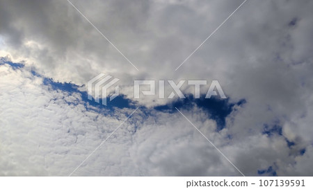 Beautiful blue sky 107139591