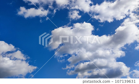 Beautiful blue sky 107139631