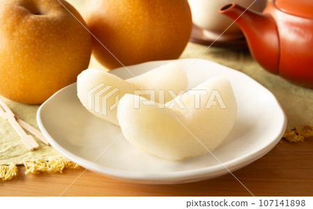 切梨 豐水梨 水果 水果 豐水日本梨 107141898