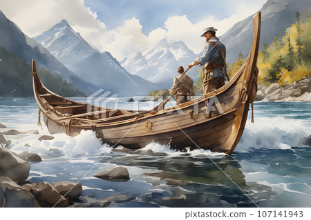 the Tiger portrait watercolor, Tiger illustration 107141943