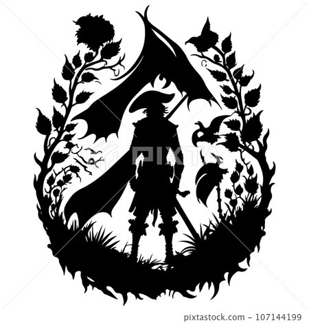 Captain skull vector, Pirate skull vector black outline illustration on white background. Captain skull vector, Pirate skull vector black outline illustration on white background. 107144199